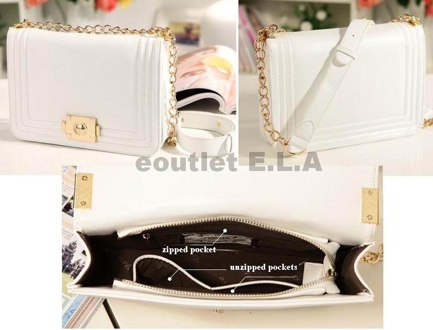 HIGH QUALITY 26CM WHITE HAND/SHOULDER BAG